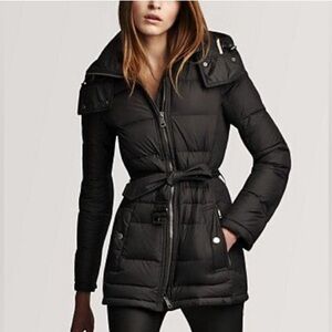 Burberry Brit Mareton Down Jacket, Black (Size: S)